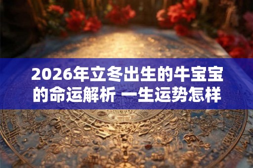 2026年立冬出生的牛宝宝的命运解析 一生运势怎样 2026年立冬出生的牛宝宝的命运解析 一生运势怎样