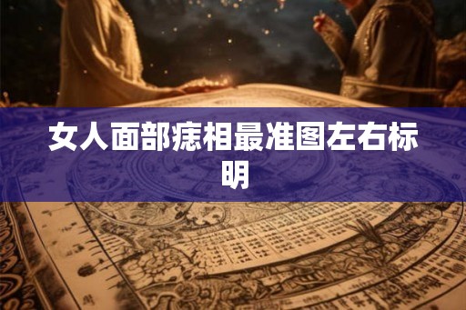 女人面部痣相最准图左右标明 女人面部痣相最准图左右标明