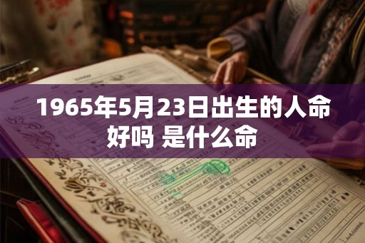 1965年5月23日出生的人命好吗 是什么命 1965年5月23日出生的人命好吗 是什么命