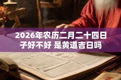 2026年农历二月二十四日子好不好 是黄道吉日吗