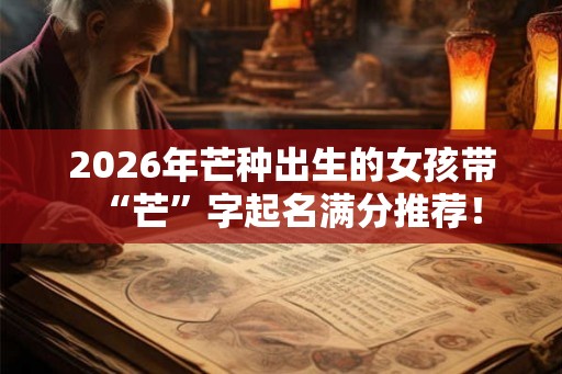 2026年芒种出生的女孩带“芒”字起名满分推荐! 2026年芒种出生的女孩带“芒”字起名满分推荐!