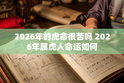 2026年的虎命很苦吗 2026年属虎人命运如何