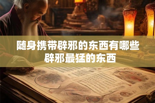 随身携带辟邪的东西有哪些  辟邪最猛的东西