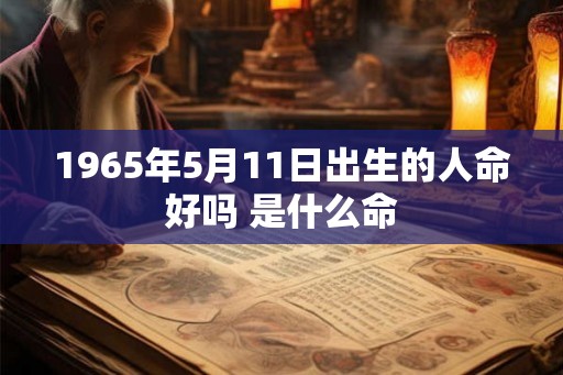 1965年5月11日出生的人命好吗 是什么命