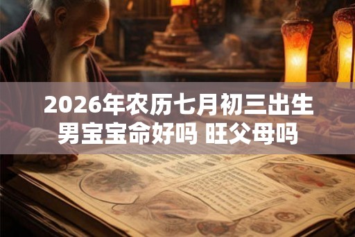 2026年农历七月初三出生男宝宝命好吗 旺父母吗