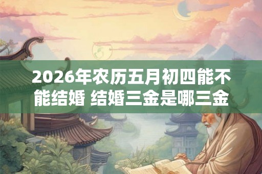 2026年农历五月初四能不能结婚 结婚三金是哪三金 2026年农历五月初四能不能结婚 结婚三金是哪三金