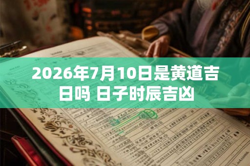 2026年7月10日是黄道吉日吗 日子时辰吉凶