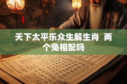 天下太平乐众生解生肖  两个兔相配吗