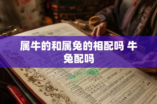 属牛的和属兔的相配吗 牛兔配吗