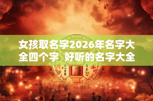 女孩取名字2026年名字大全四个字 好听的名字大全女孩 女孩取名字2026年名字大全四个字 好听的名字大全女孩