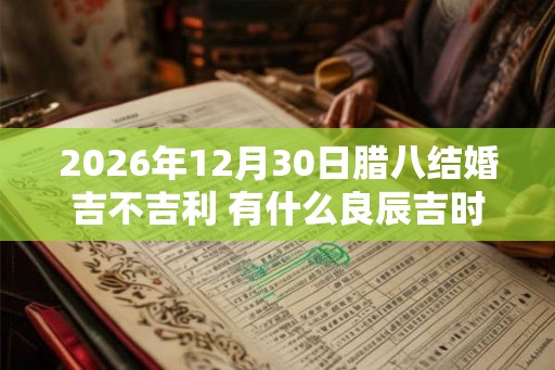 2026年12月30日腊八结婚吉不吉利 有什么良辰吉时