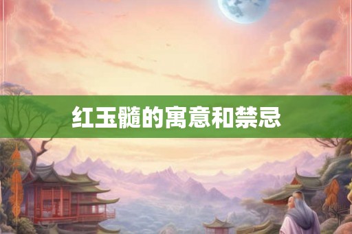 红玉髓的寓意和禁忌