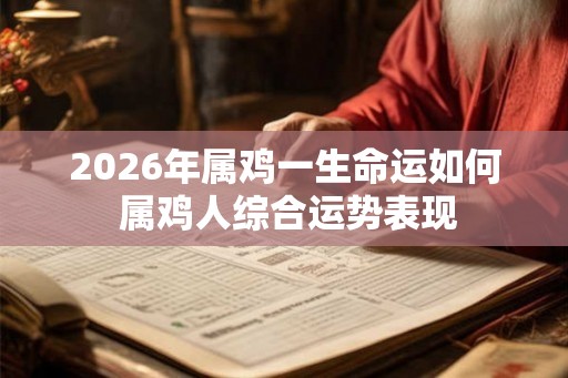 2026年属鸡一生命运如何 属鸡人综合运势表现