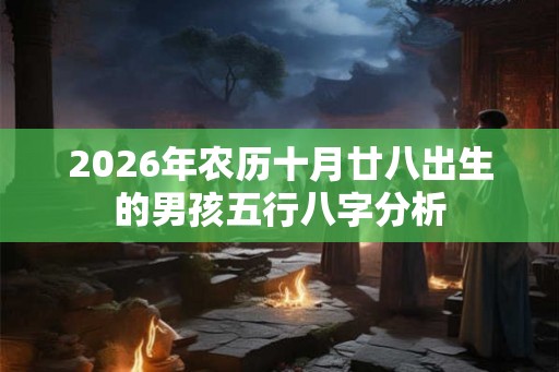 2026年农历十月廿八出生的男孩五行八字分析 2026年农历十月廿八出生的男孩五行八字分析