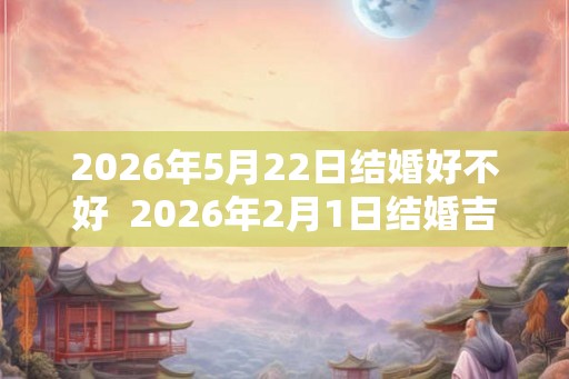 2026年5月22日结婚好不好  2026年2月1日结婚吉日
