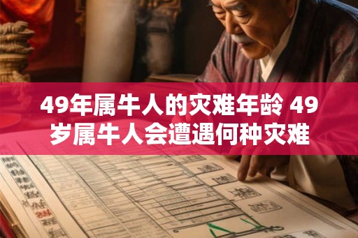 49年属牛人的灾难年龄 49岁属牛人会遭遇何种灾难 49年属牛人的灾难年龄 49岁属牛人会遭遇何种灾难