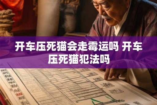 开车压死猫会走霉运吗 开车压死猫犯法吗