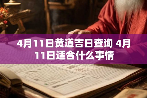 4月11日黄道吉日查询 4月11日适合什么事情