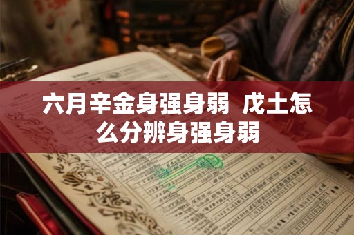 六月辛金身强身弱  戊土怎么分辨身强身弱