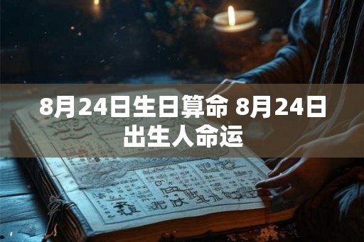 8月24日生日算命 8月24日出生人命运