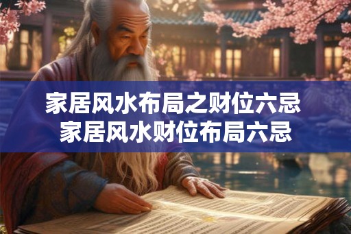 家居风水布局之财位六忌 家居风水财位布局六忌 家居风水布局之财位六忌 家居风水财位布局六忌