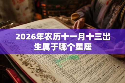 2026年农历十一月十三出生属于哪个星座