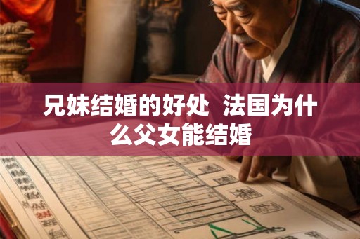 兄妹结婚的好处  法国为什么父女能结婚