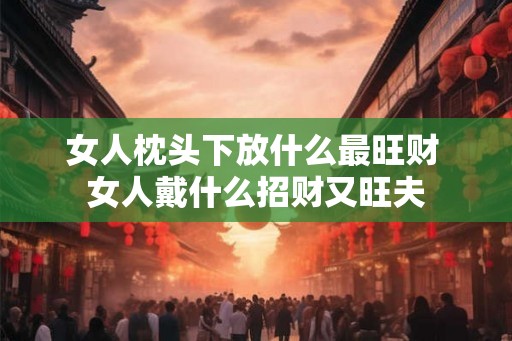 女人枕头下放什么最旺财 女人戴什么招财又旺夫