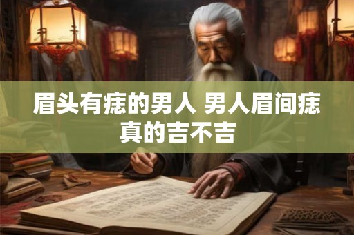 眉头有痣的男人 男人眉间痣真的吉不吉