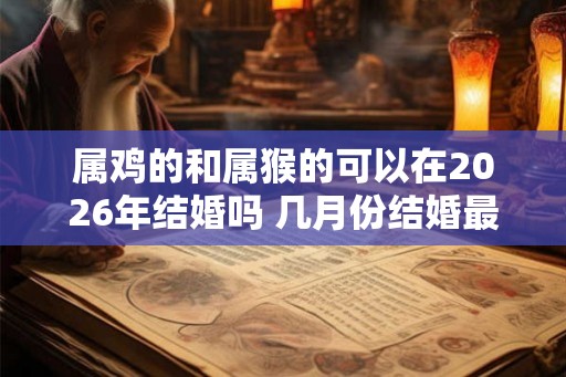 属鸡的和属猴的可以在2026年结婚吗 几月份结婚最好