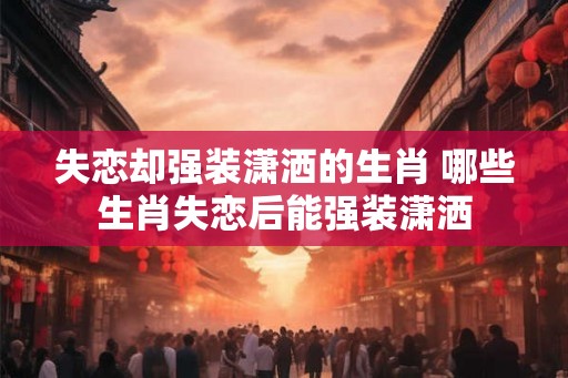 失恋却强装潇洒的生肖 哪些生肖失恋后能强装潇洒