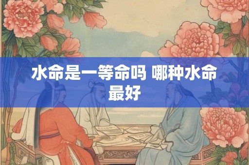 水命是一等命吗 哪种水命最好