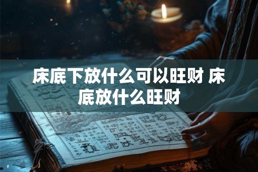 床底下放什么可以旺财 床底放什么旺财 床底下放什么可以旺财 床底放什么旺财