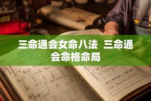 三命通会女命八法  三命通会命格命局