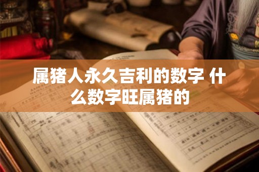 属猪人永久吉利的数字 什么数字旺属猪的