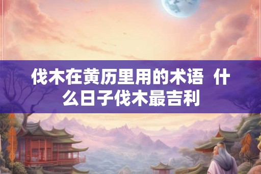 伐木在黄历里用的术语  什么日子伐木最吉利