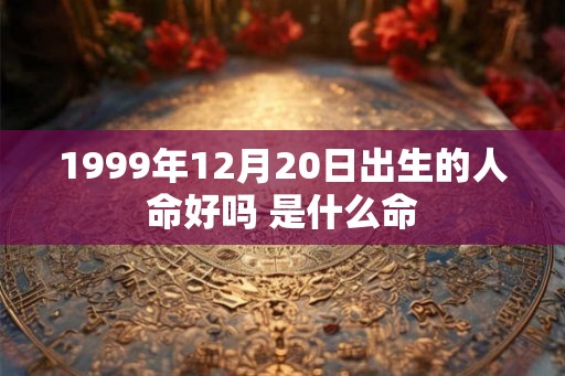 1999年12月20日出生的人命好吗 是什么命
