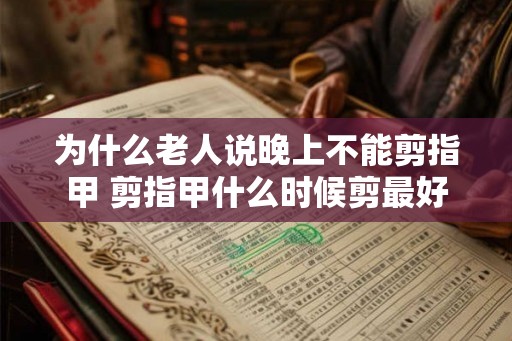 为什么老人说晚上不能剪指甲 剪指甲什么时候剪最好