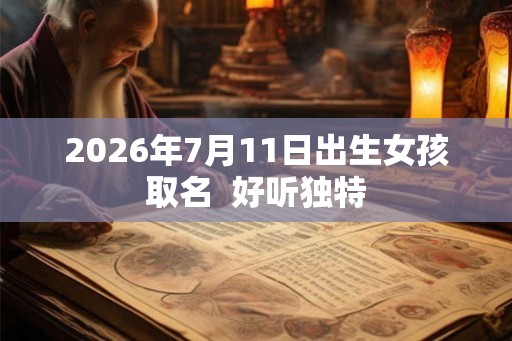 2026年7月11日出生女孩取名  好听独特