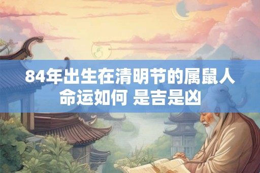 84年出生在清明节的属鼠人命运如何 是吉是凶