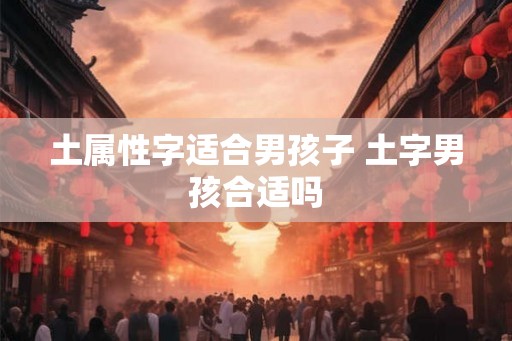 土属性字适合男孩子 土字男孩合适吗
