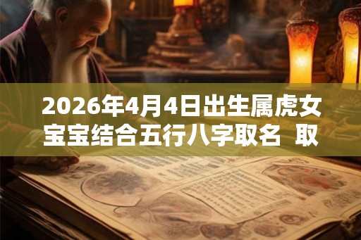 2026年4月4日出生属虎女宝宝结合五行八字取名  取名要注意什么