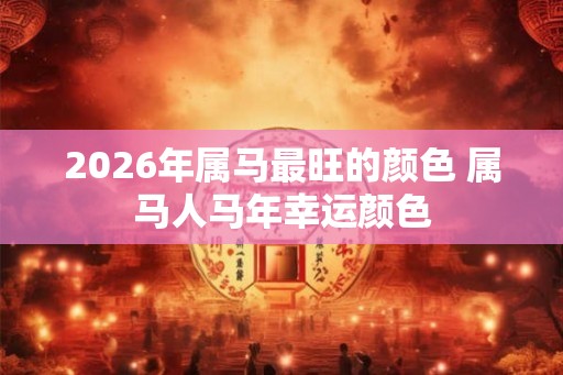 2026年属马最旺的颜色 属马人马年幸运颜色