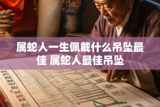 属蛇人一生佩戴什么吊坠最佳 属蛇人最佳吊坠