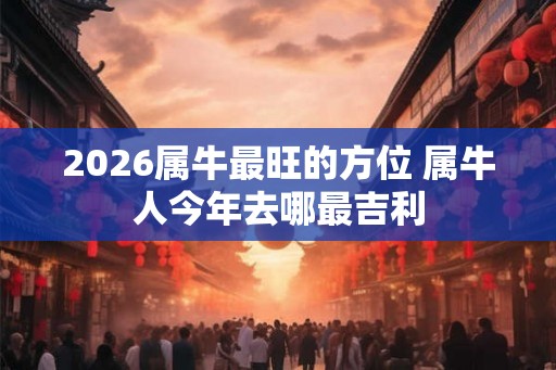 2026属牛最旺的方位 属牛人今年去哪最吉利