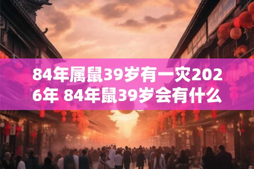 84年属鼠39岁有一灾2026年 84年鼠39岁会有什么灾