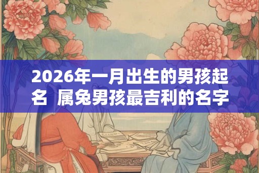 2026年一月出生的男孩起名 属兔男孩最吉利的名字 2026年一月出生的男孩起名 属兔男孩最吉利的名字