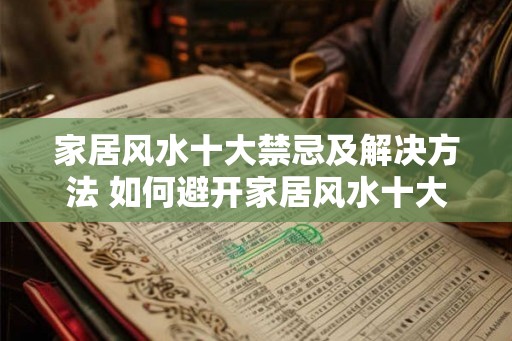 家居风水十大禁忌及解决方法 如何避开家居风水十大禁忌