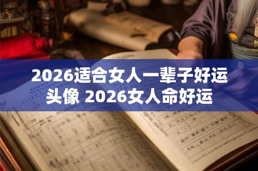 2026适合女人一辈子好运头像 2026女人命好运 2026适合女人一辈子好运头像 2026女人命好运