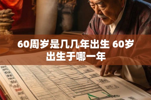 60周岁是几几年出生 60岁出生于哪一年